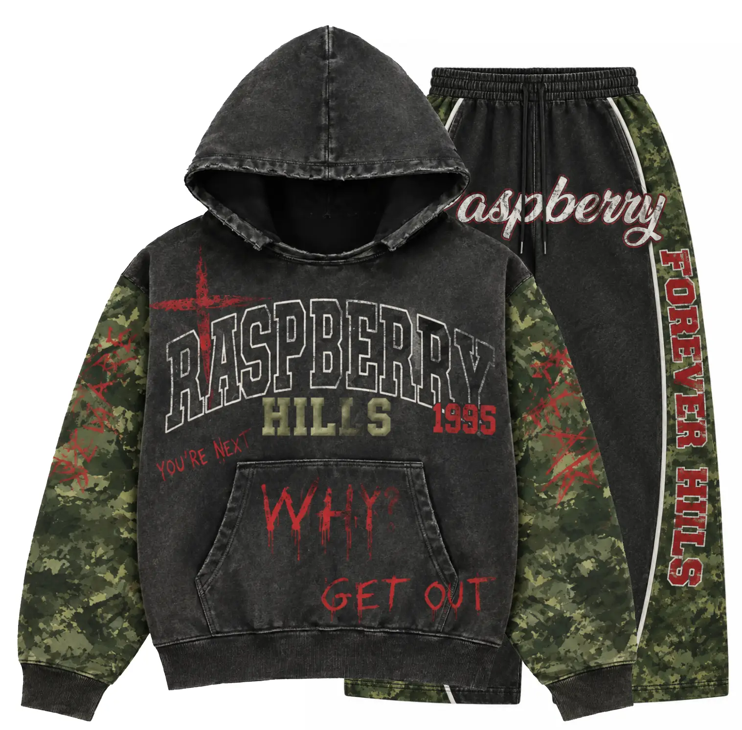 Forever Camo Tracksuit Set