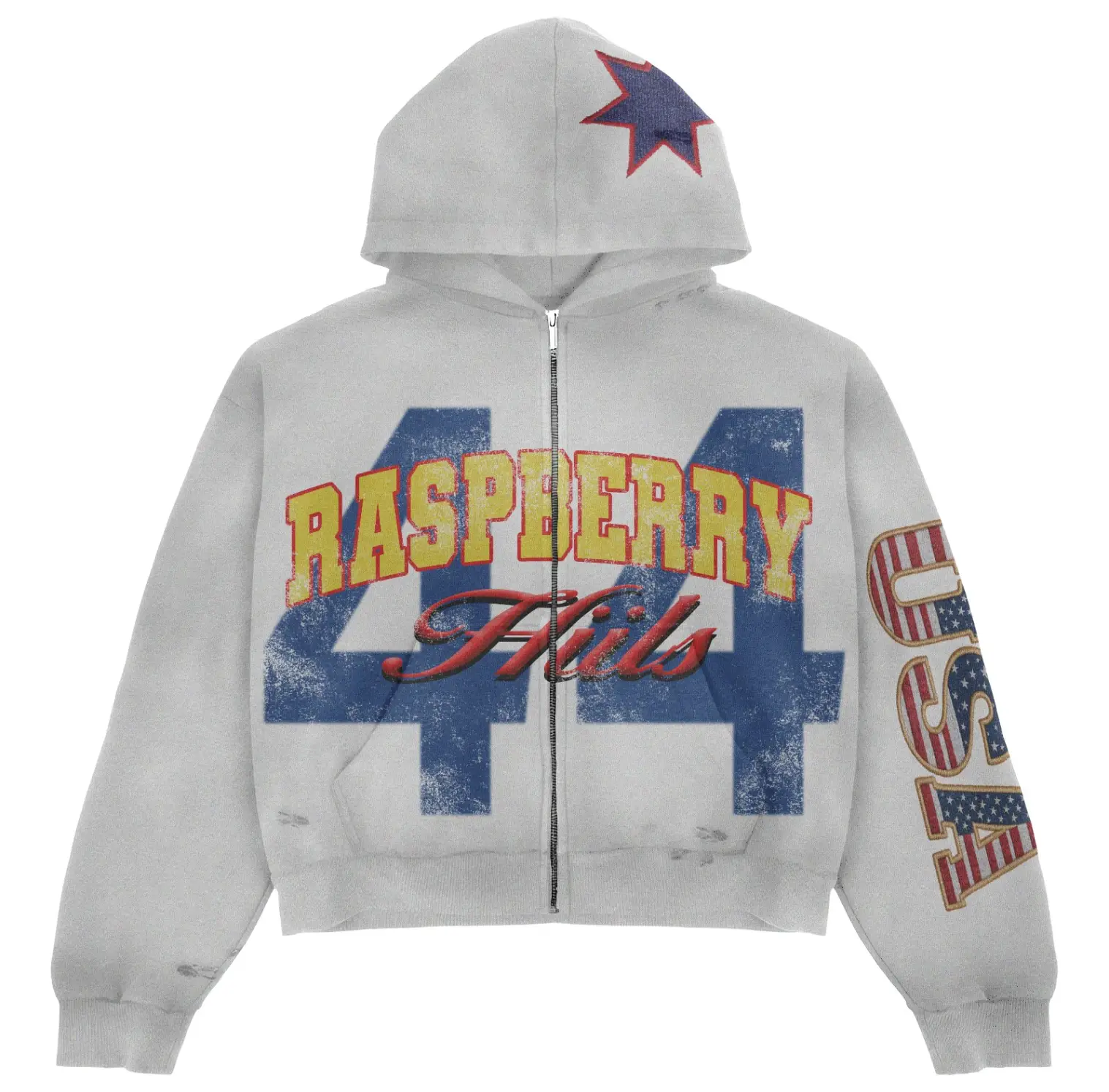 Hills 44 Vintage Zip Up Hoodie Hills 44 Vintage Zip Up Hoodie
