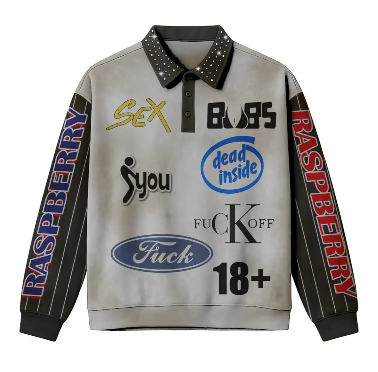 Studded Rebel Polo Jacket (1)